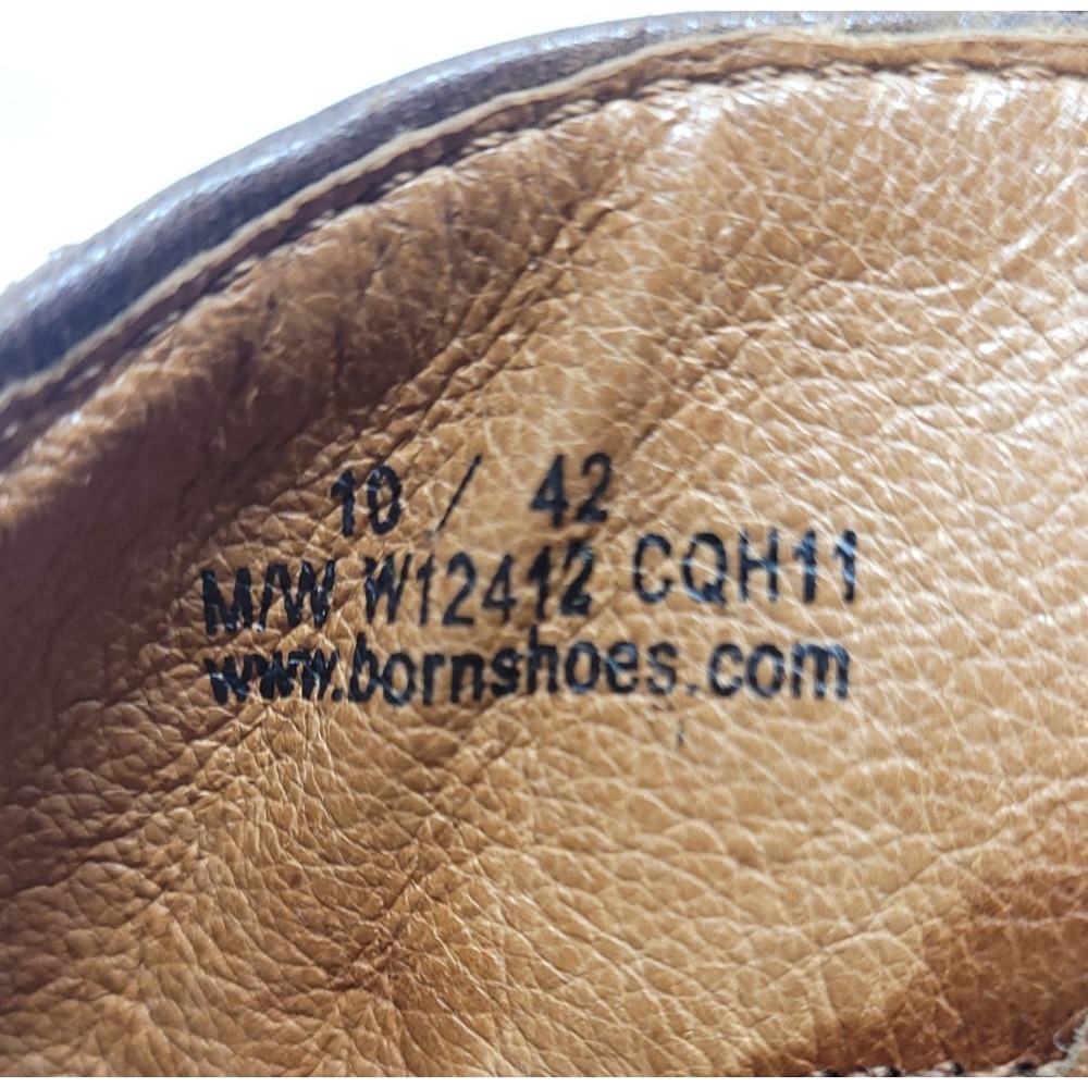 Born Karin Country Western Distressed Brown Leather Ankle Boots Womens 10 - Picture 10 of 14
